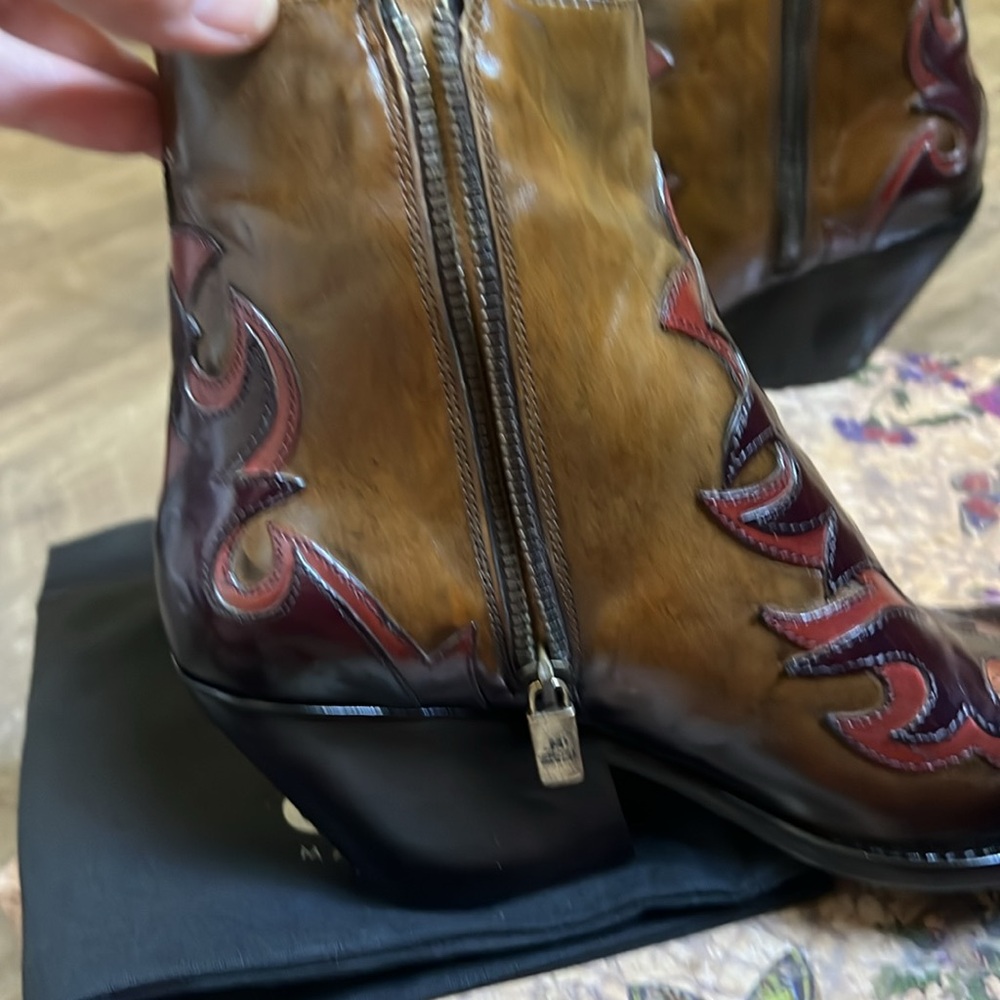 Jo Ghost emblazoned short boot in bronze 38 - Picture 8 of 15